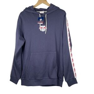 RB Leipzig Red Bull Bulls Tape Hoodie Mens Large Navy Blue RBL22162 New
